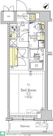 SHOKEN Residence八王子の物件間取画像